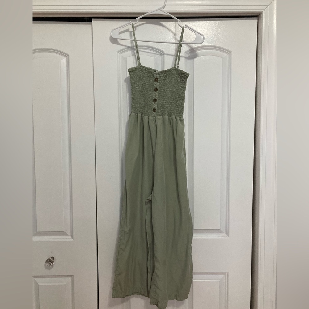 Green jump suit/ romper
